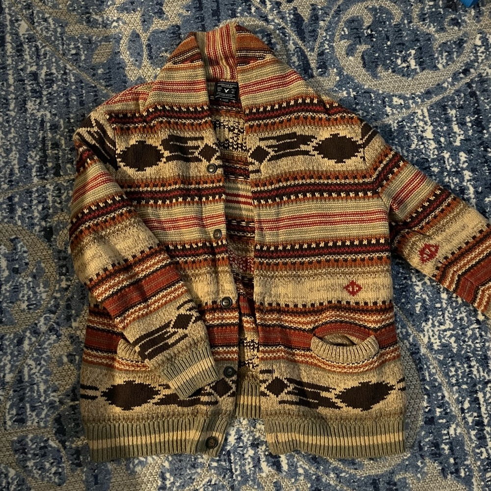 Chunky, Multi-Colored Cardigan